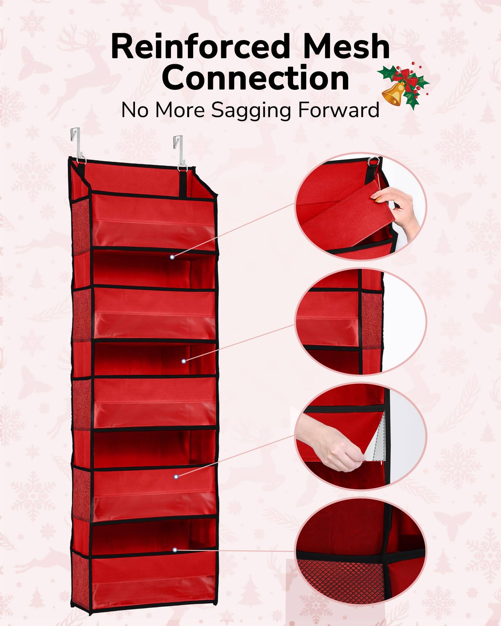 Reinforced Mesh Connection  
No More Sagging Forward