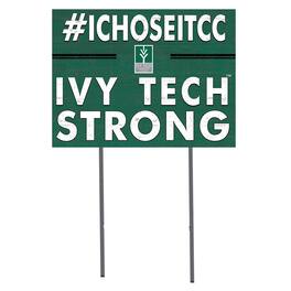 Jardine - Ivy Tech Community College 18" x 24" I Chose Yard Sign - Green