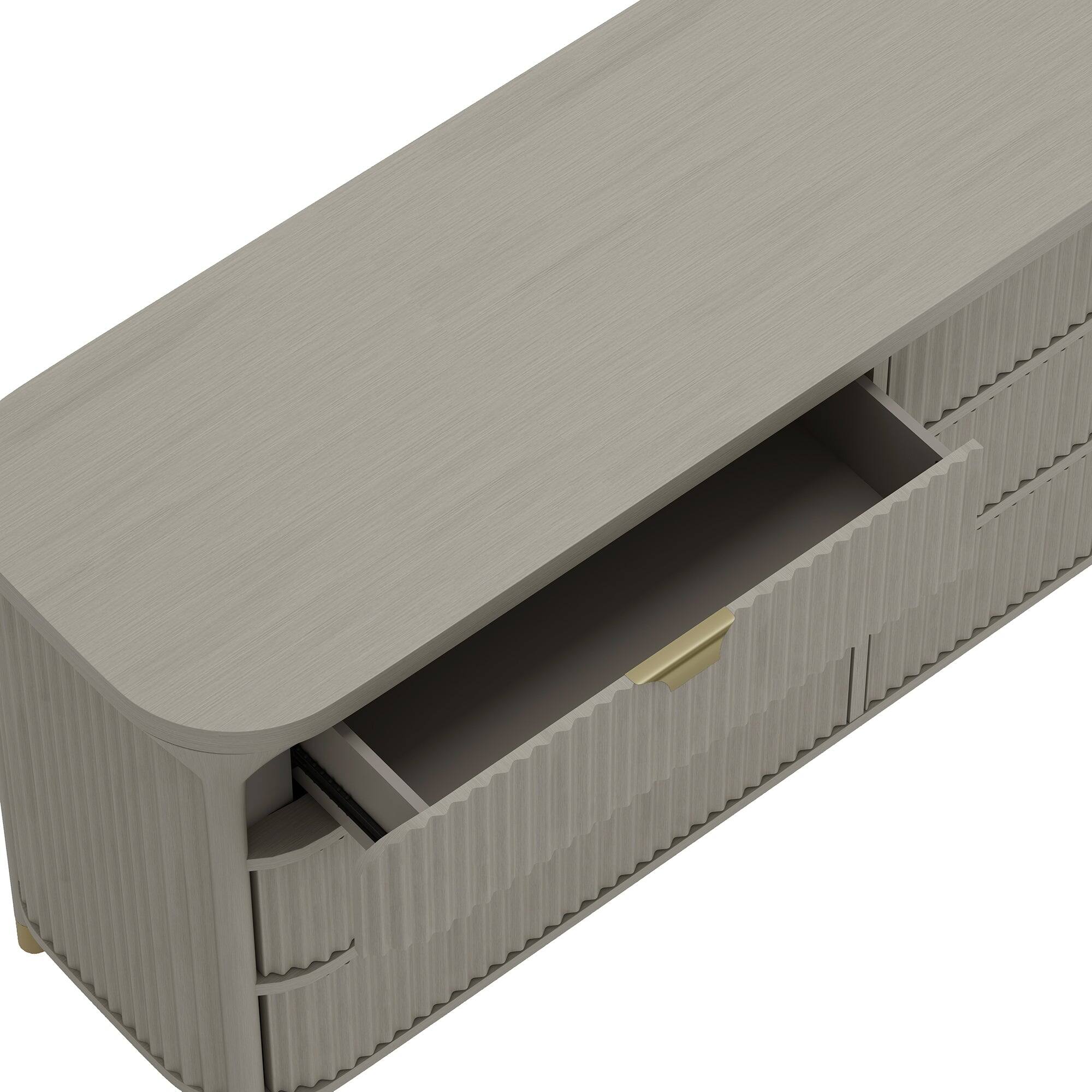 Alt View 1. Manhattan Comfort - Park Contemporary 68" Dresser - Gray.