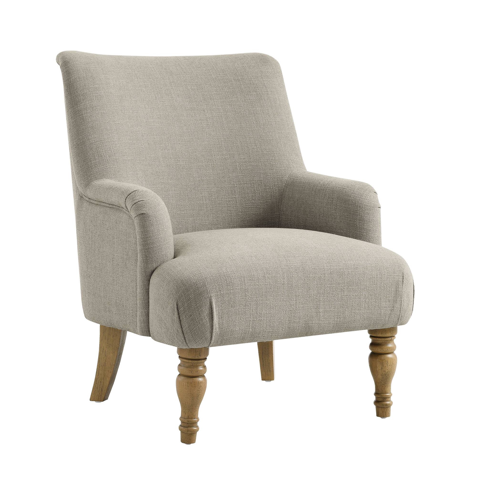 Front. Modway - Ellington Fabric Upholstered Accent Armchair by Modway - Gray.