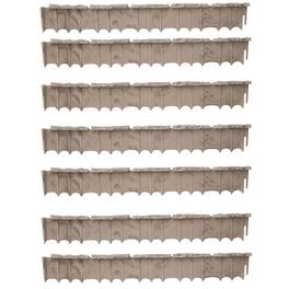 Suncast - Quick Edge Resin Material 35 Inch Single Strip Lawn Edging (7 Pack)