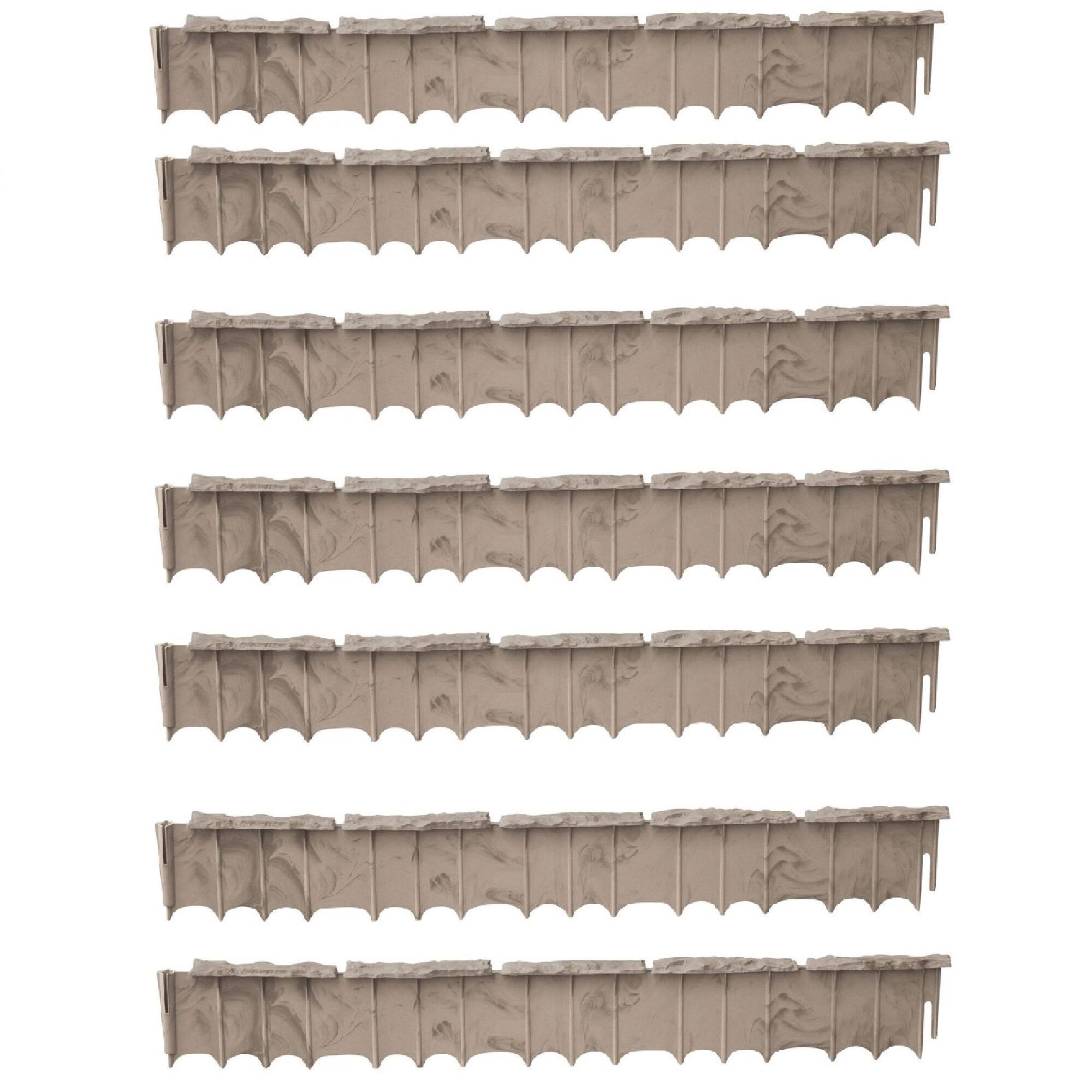 Front. Suncast - Suncast Quick Edge Resin Material 35 Inch Single Strip Lawn Edging (7 Pack).