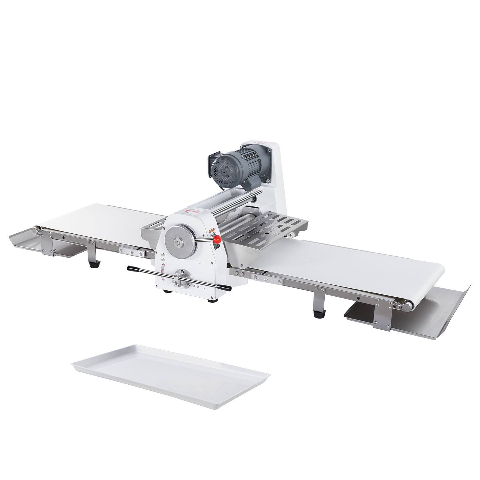 Alt View 5. VEVOR - Commercial Dough Sheeter Machine, 19.7-Inch Reversible Puff Pastry Sheeter and Fondant Roller, Electric Dough Roller - Silver.