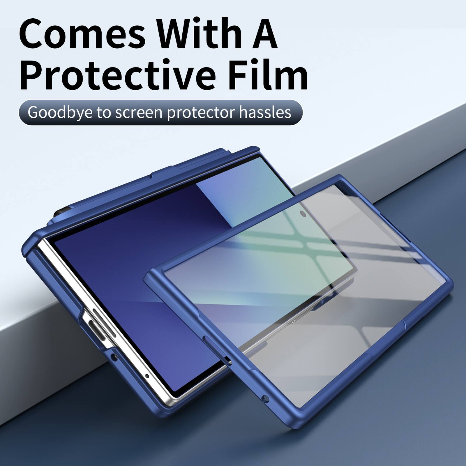 Comes With A Protective Film  
Goodbye to screen protector hassles