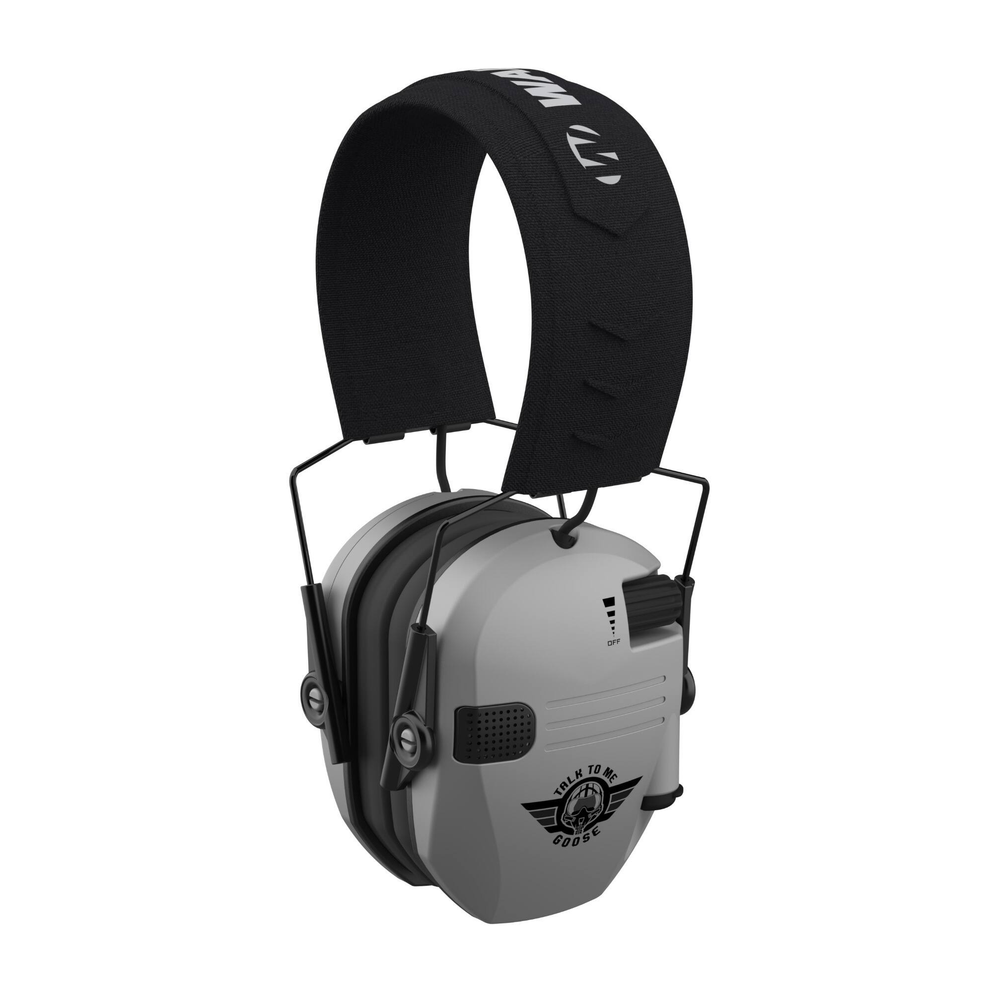 Walker’s - Walkers Razor Slim Electric Earmuffs with Speakers (Talk To Me Goose - Gray