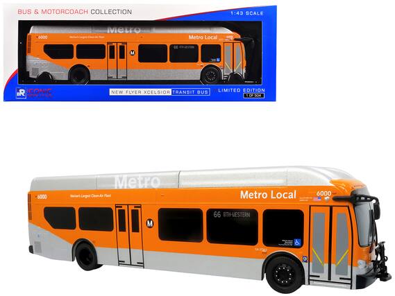 BUS & MOTORCOACH COLLECTION
1:43 SCALE
6000 Metro Nation's Largest Clean-Air Fleet
Metro Local 4000 M 66 8TH-WESTERN
ICONIC REPLICA
NEW FLYER XCELSIOR TRANSIT BUS // LIMITED EDITION 1 OF 504
6000 Metro Nation's Largest Clean-Air Fleet
Metro Local 6000 CET M 66 8TH-WESTERN CA 3734