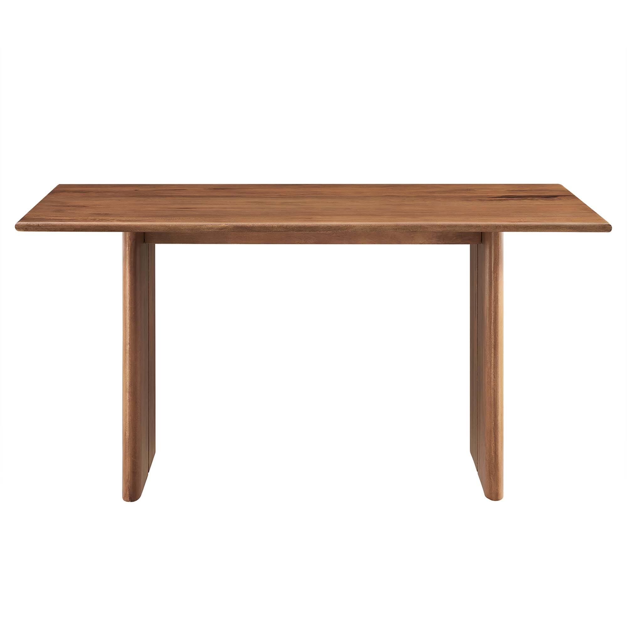 Alt View 5. Modway - Amistad 60" Wood Dining Table - Brown.