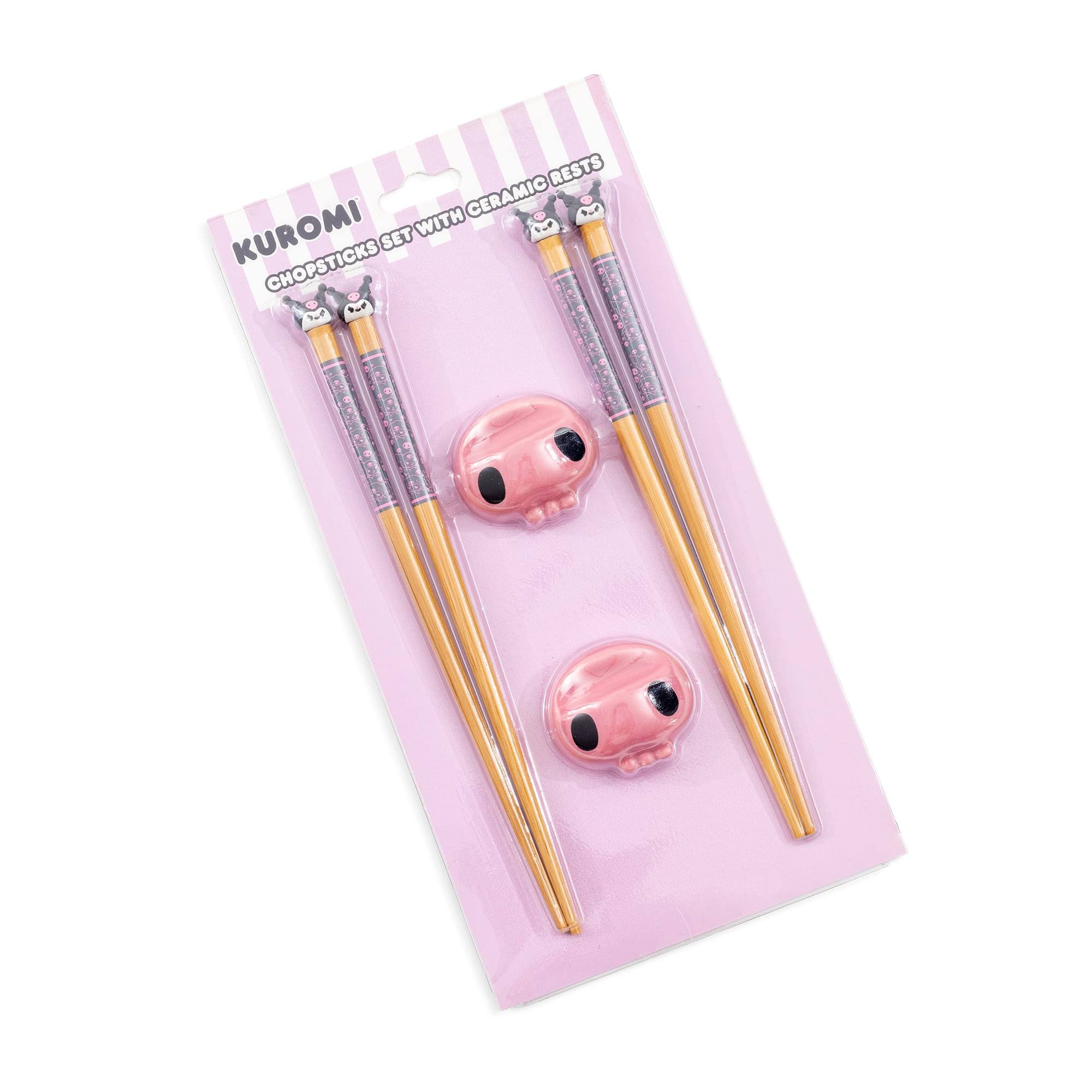 KUROMI  
CHOPSTICKS SET WITH CERAMIC RESTS