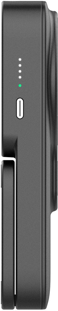 Left. myCharge - EcoHub 4-in-1 6,000 mAh Portable Charger and Stand for Most Apple Devices - Black.