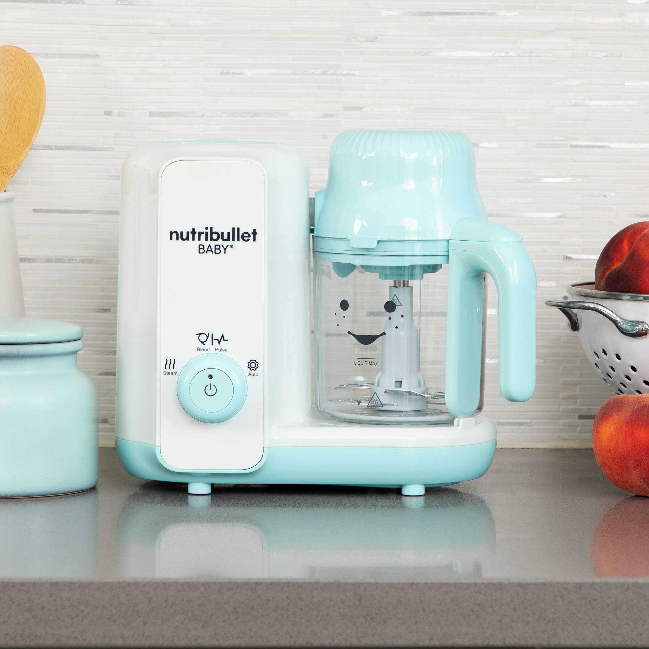 Alt View 21. NutriBullet - Baby Steam and Blend - White/Blue.