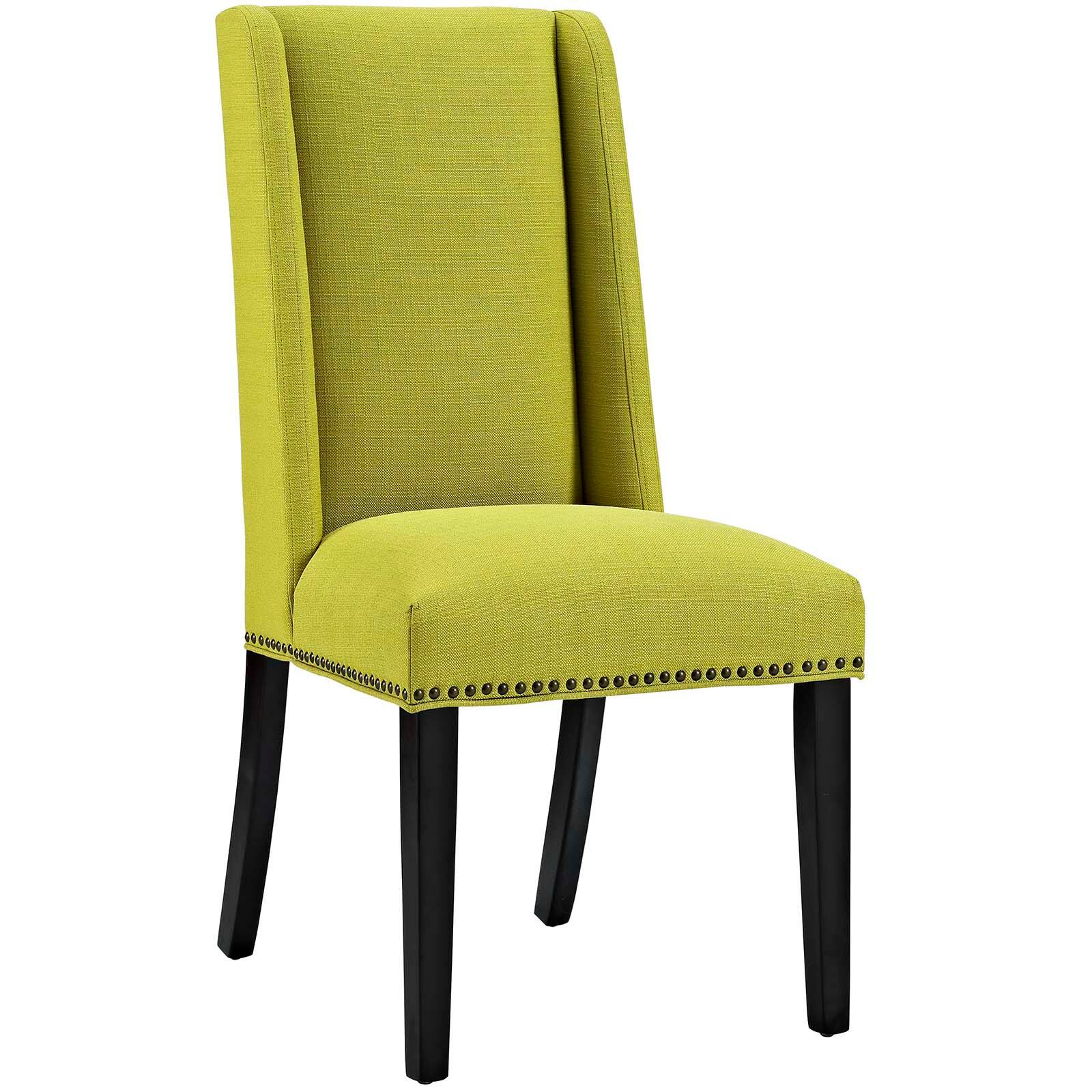 Angle. Modway - Baron Fabric Dining Chair Set of 2 by Modway - Wheatgrass.