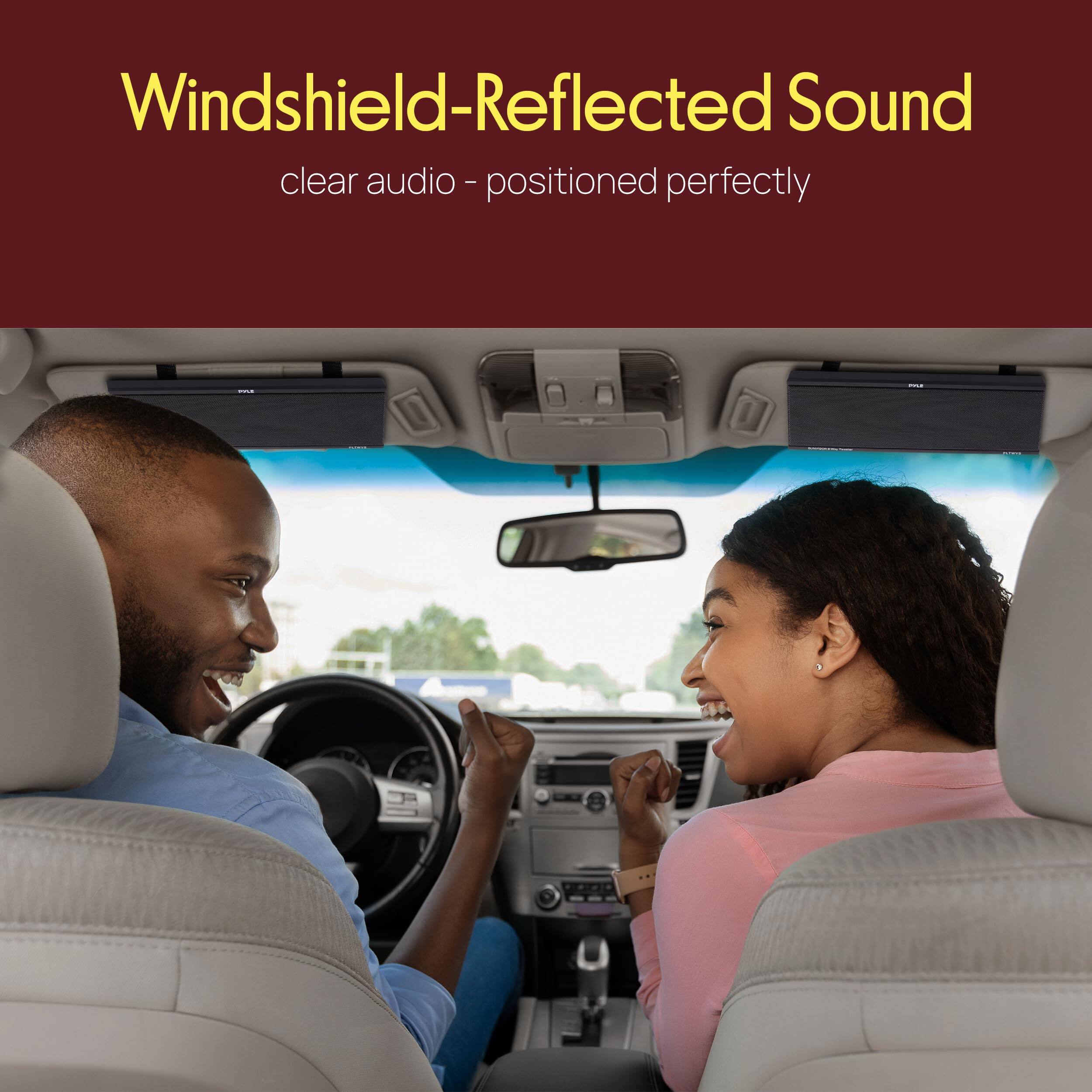Windshield-Reflected Sound  
clear audio - positioned perfectly