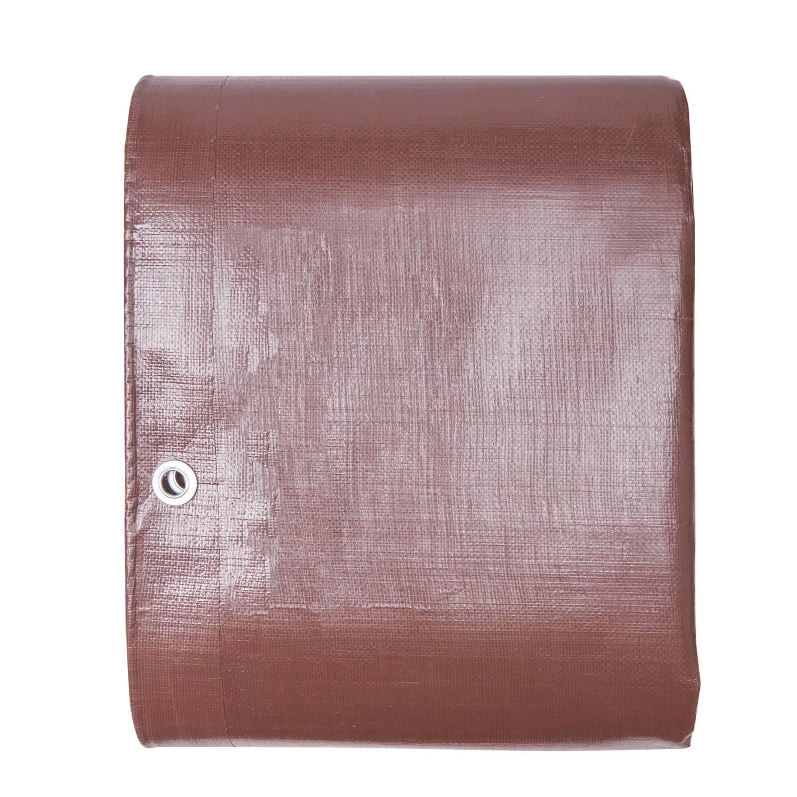 Front. VEVOR - Tarp 20x40 ft 16 Mil Extra Thick, Waterproof Poly Plastic Tarps Cover, Multi-Purpose Outdoor Tarpaulin with Grommets - Brown.