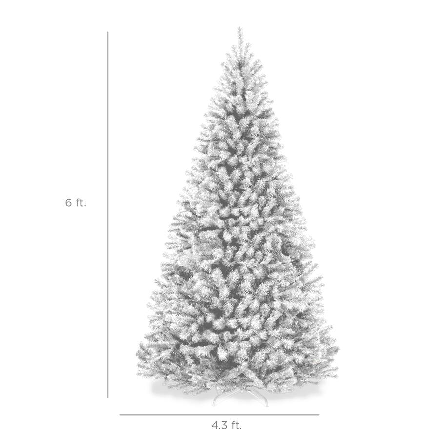 Best Choice Products Artificial Christmas Tree, 6ft Premium Unlit ...