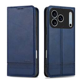 Dteck - Flip Wallet Case for Apple iPhone 17 Pro,Magnetic Closure Card Slots Kickstand Cover,Shock-Absorbing TPU Cover - Blue
