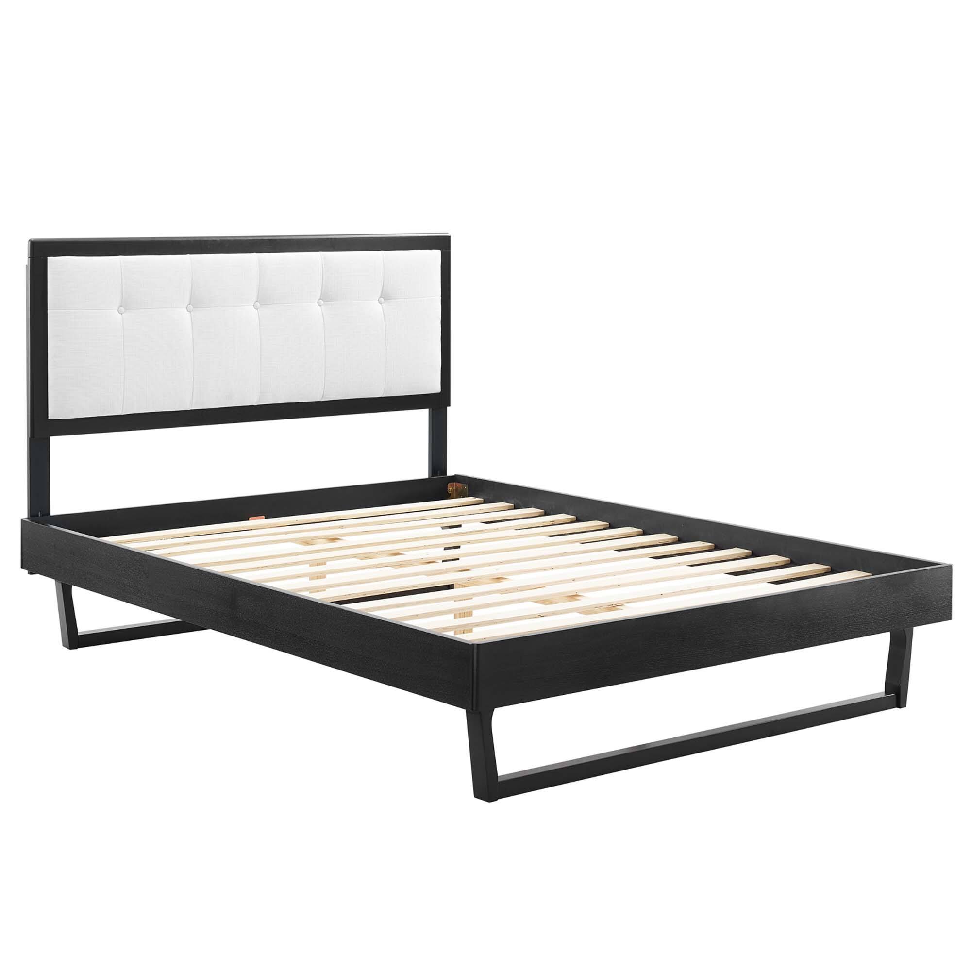 Alt View 1. Modway - Alexandria Tufted Performance Velvet Twin Platform Bed - Gray.