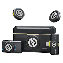 HollyView - Hollyland Lark M2 Wireless Mic Camera USB-C RX 300m Noise Cancel Black - Black