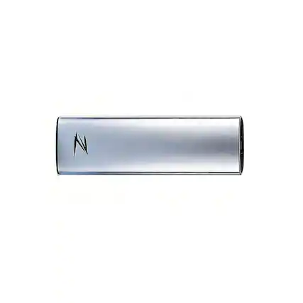 Front. Netac - Z Slim 128GB Portable SSD USB-C USB 3.1 Gen 2 – Up to 550MB/s, Ultra-Slim Metal External Solid State Drive - Silver.
