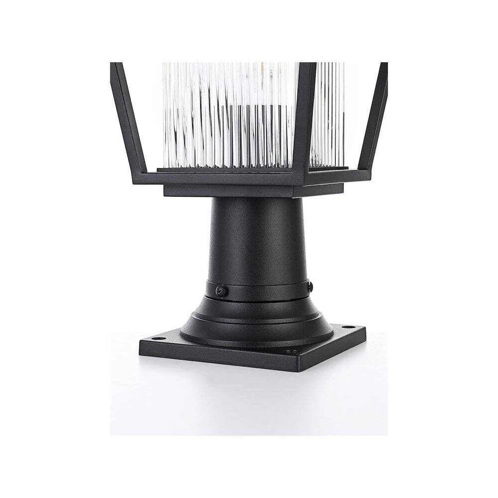 Alt View 1. Elegant Lighting - York 7 inch Outdoor Pendant in Black - Black.