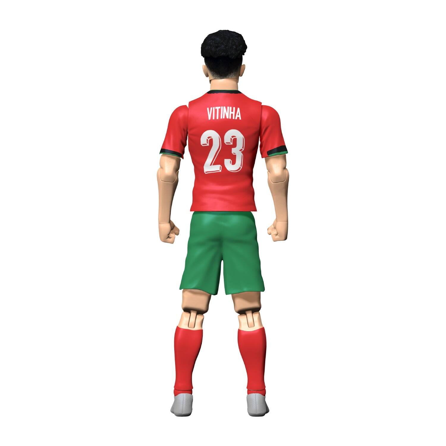Alt View 1. Banbo Toys - Banbo Toys SOCKERS Portugal National Vitinha 8" Collectible Soccer Action Figure.