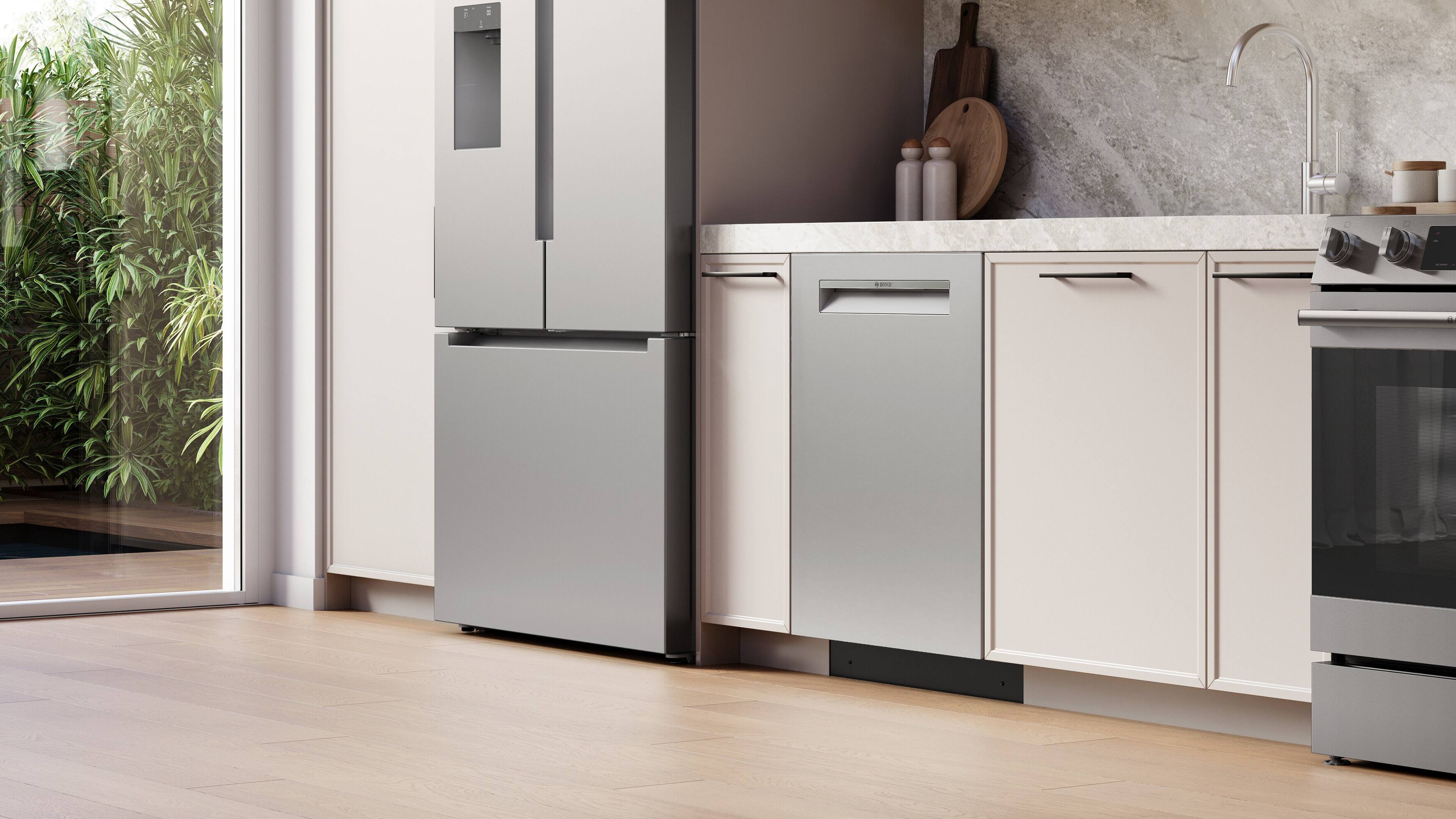 Alt View 11. Bosch - 300 Series 24" Top Control Smart Built-In Tub Dishwasher with 3rd Rack and Zone Wash, 46 dBA - Stainless Steel.