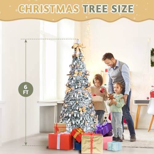 CHRISTMAS TREE SIZE  
6 FT