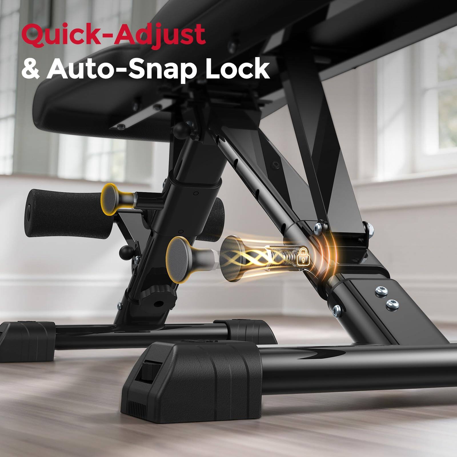 Quick-Adjust & Auto-Snap Lock