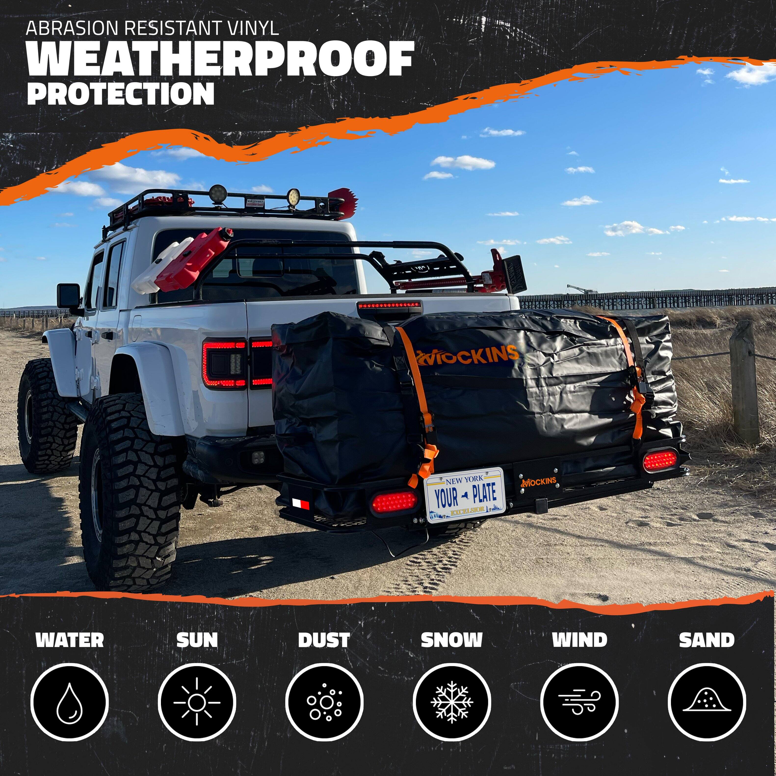 ABRASION RESISTANT VINYL WEATHERPROOF PROTECTION

WATER SUN DUST SNOW WIND SAND