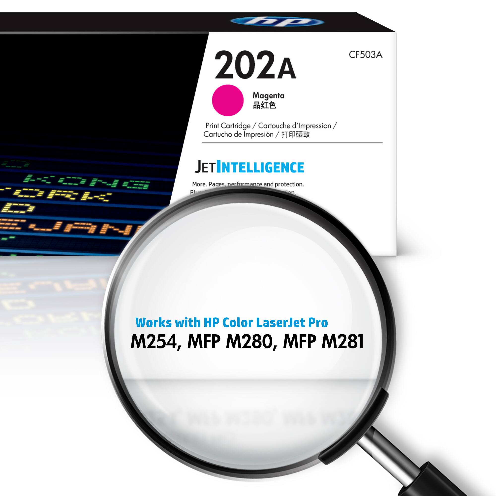 Alt View 1. HP - 202A Standard Capacity Toner Cartridge - Magenta.