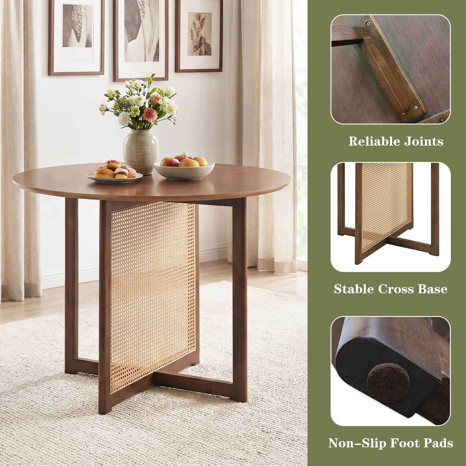 Reliable Joints  
Stable Cross Base  
Non-Slip Foot Pads