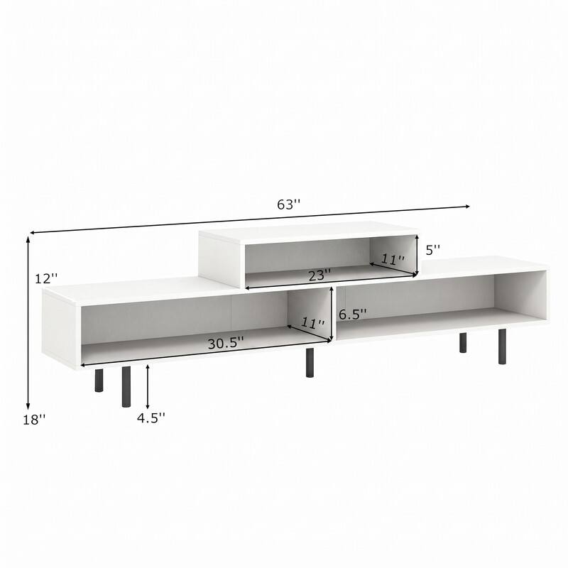 63"
12"
23"
11"
5"
30.5"
6.5"
11"
18"
4.5"