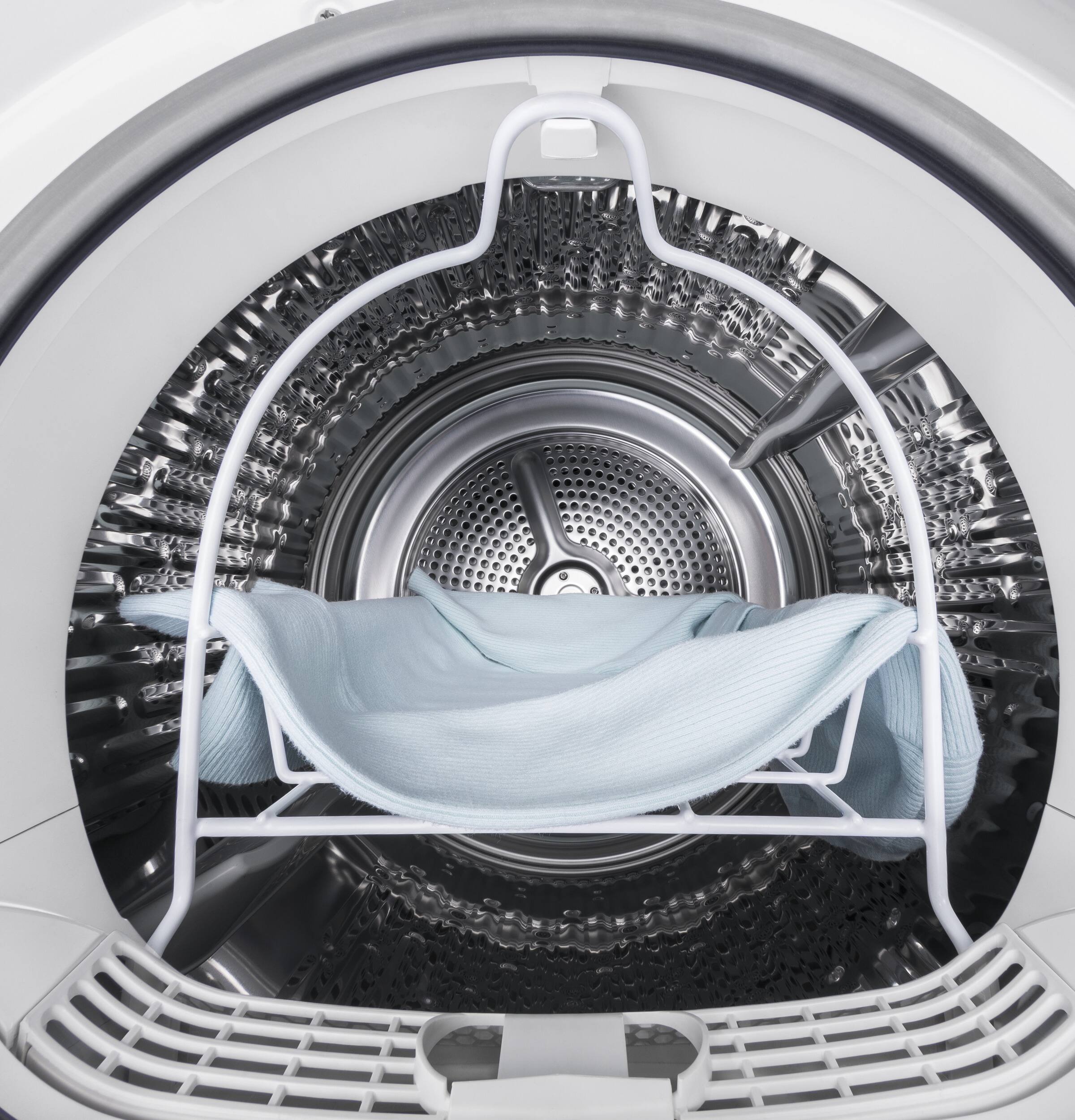 Alt View 5. GE - 4.1 Cu. Ft. Stackable 13-Cycle Electric Dryer - White.