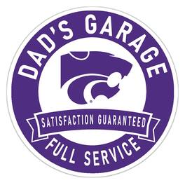 Fan Creations - Kansas State Wildcats 16" Dad's Garage Wood Sign - Multicolor