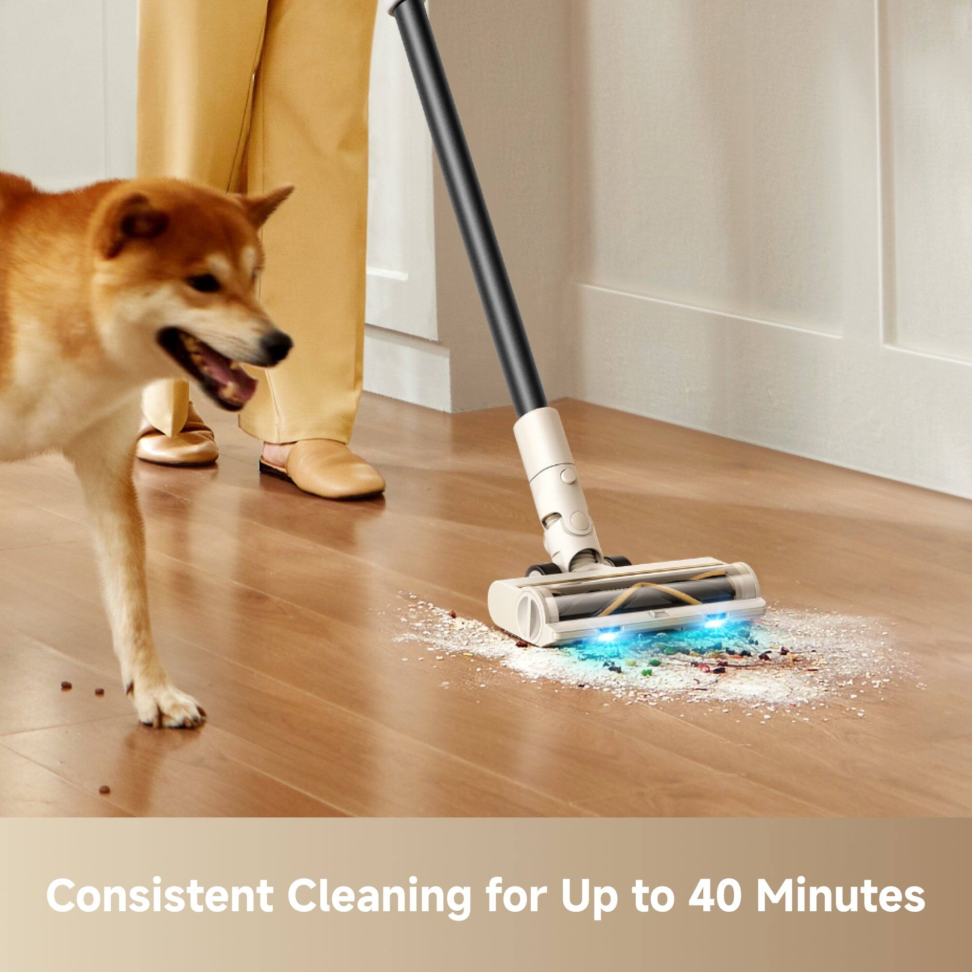 Consistent Cleaning for Up to 40 Minutes