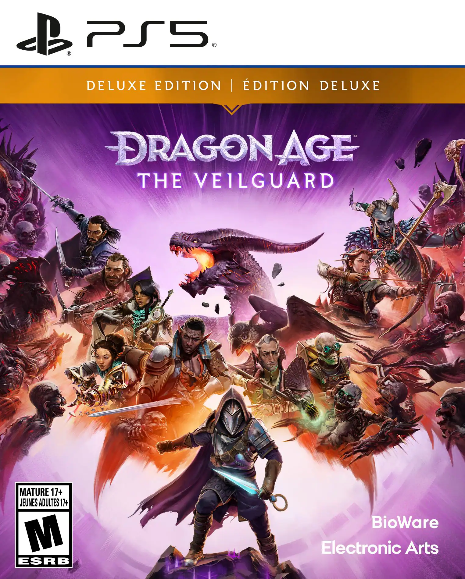 PS5 Deluxe Edition | Dragon Age: The Veilguard Mature 17+ | Jeunes Adultes 17+ | M ESRB | BioWare | Electronic Arts - M (Mature 17+)