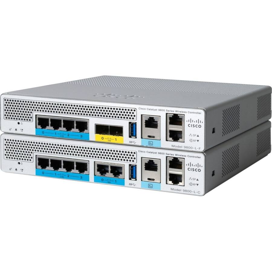 Cisco Catalyst 9800 Series Wireless Controller  
Model 9800-L-F  

Cisco Catalyst 9800 Series Wireless Controller  
Model 9800-L-C
