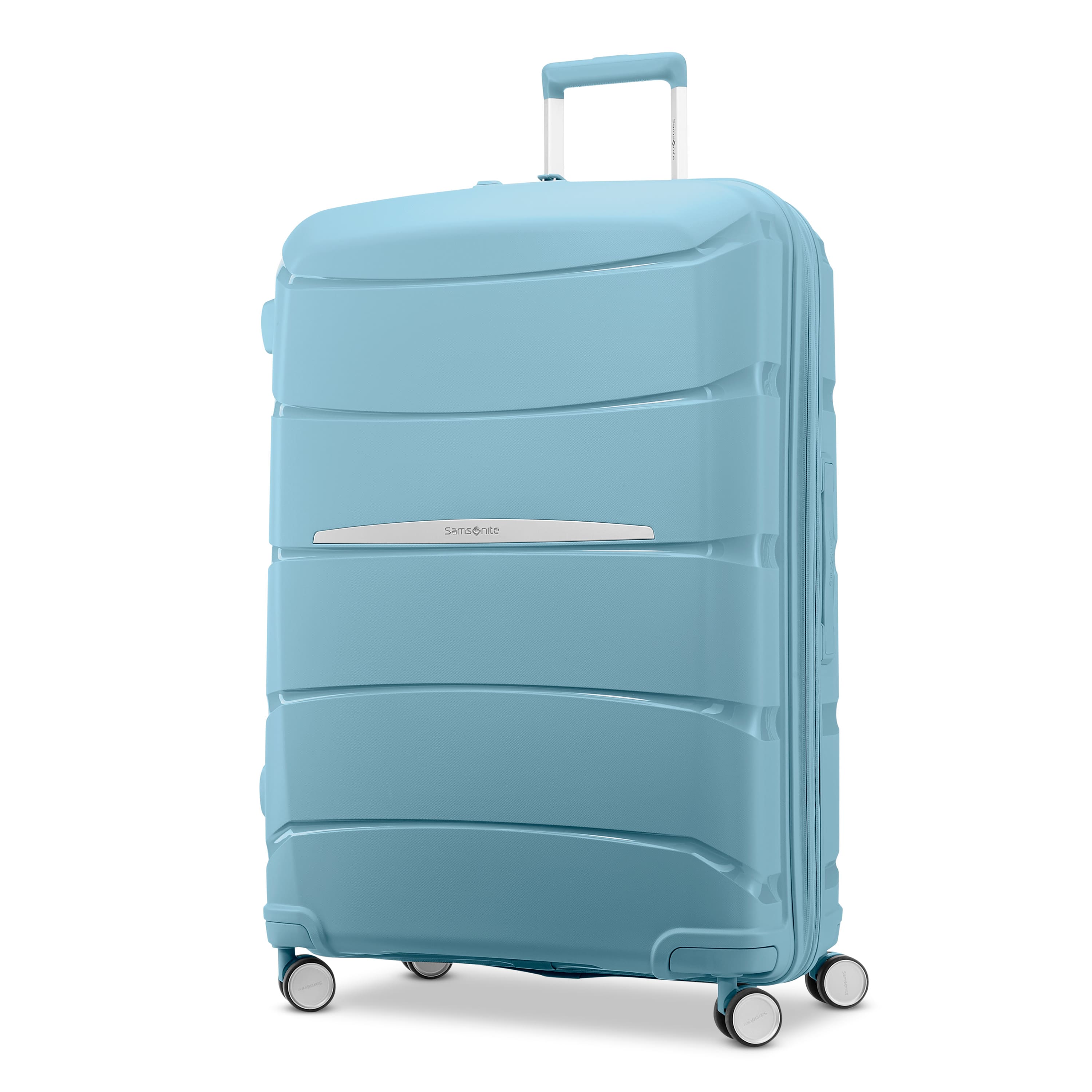Samsonite - Outline Pro Large Spinner Suitcase - Vintage Blue - Front_Zoom