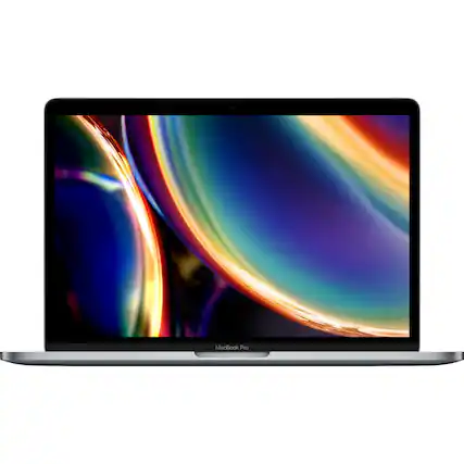 Front. Apple - MacBook Pro 13" (2020) Refurbished 2560x1600 - Intel 8th Gen Core i5 with 8GB Ram - Intel IrisPlus 645 - 256GB SSD - Space Gray.