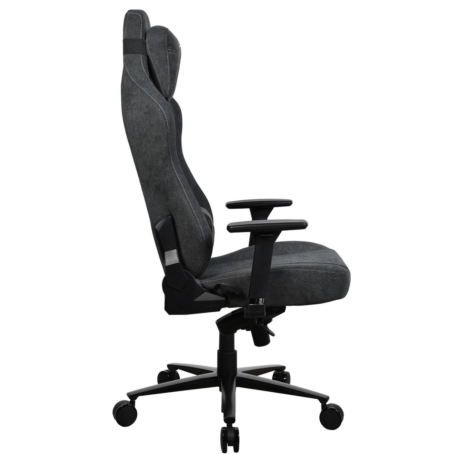 Alt View 15. Arozzi - Vernazza Series XL Soft Fabric Gaming Chair - Dark Grey.