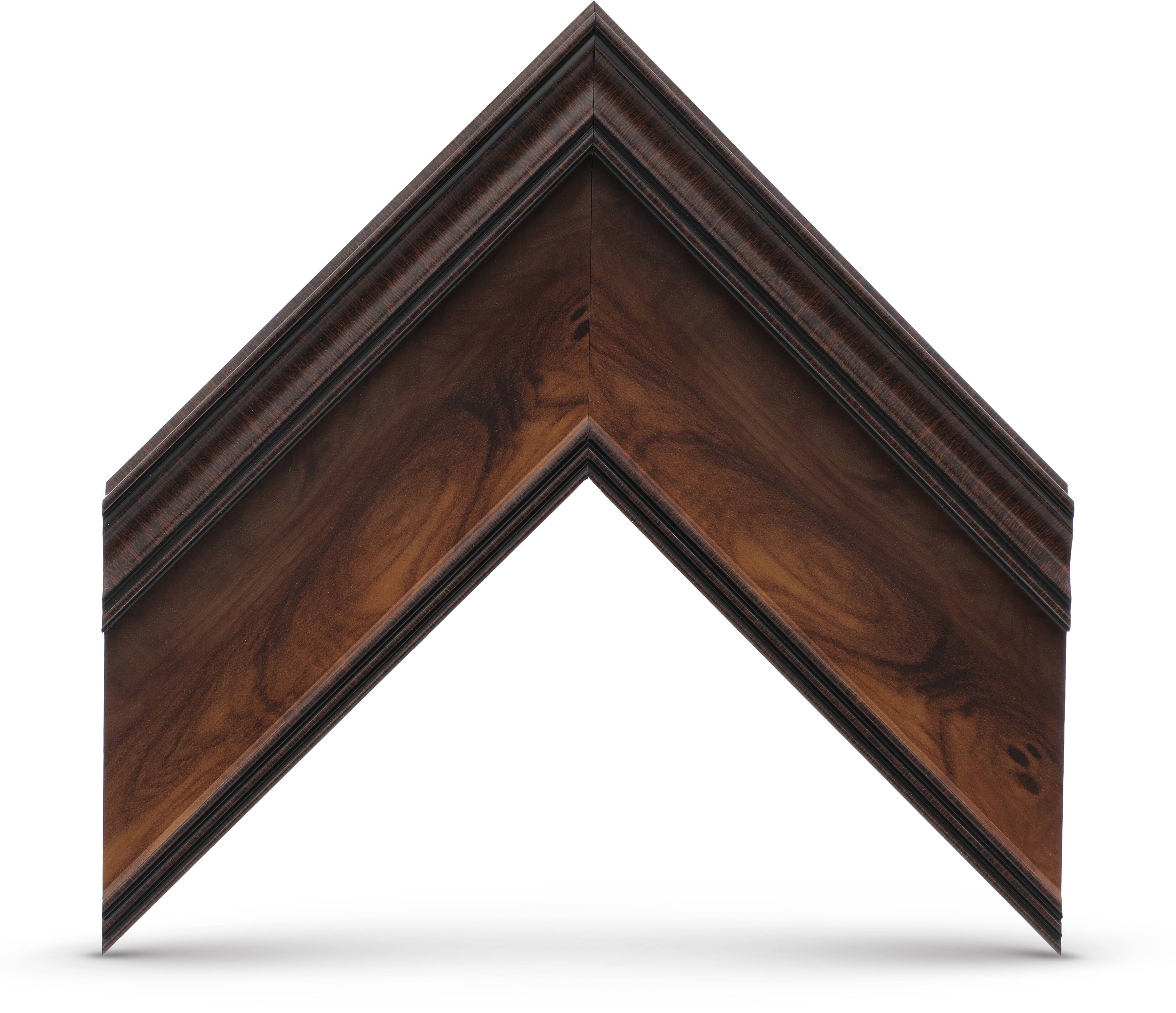 Alt View 11. Deco TV Frames - Premiere Bezel for Samsung the Frame TV - 85" - Burlwood.