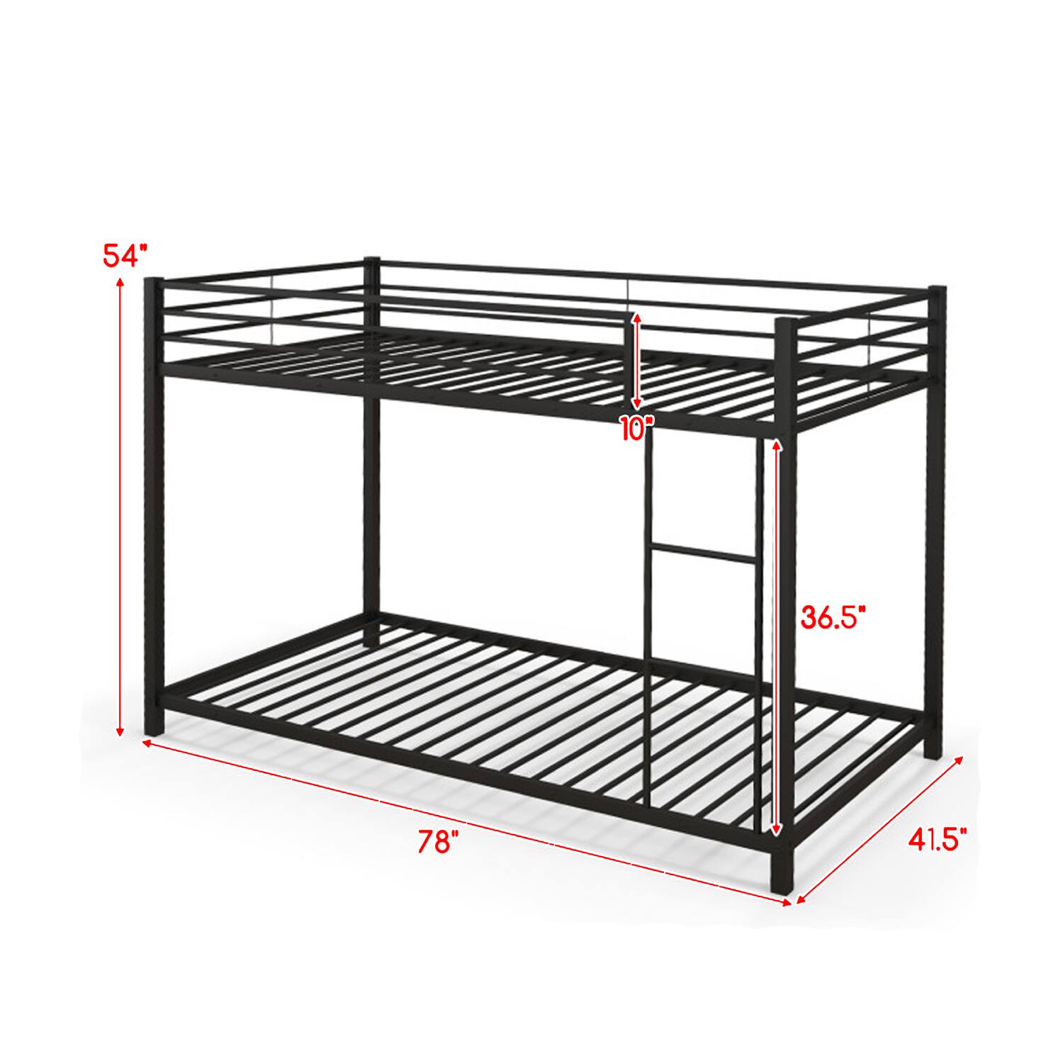 54" x 10" x 36.5" x 78" x 41.5"