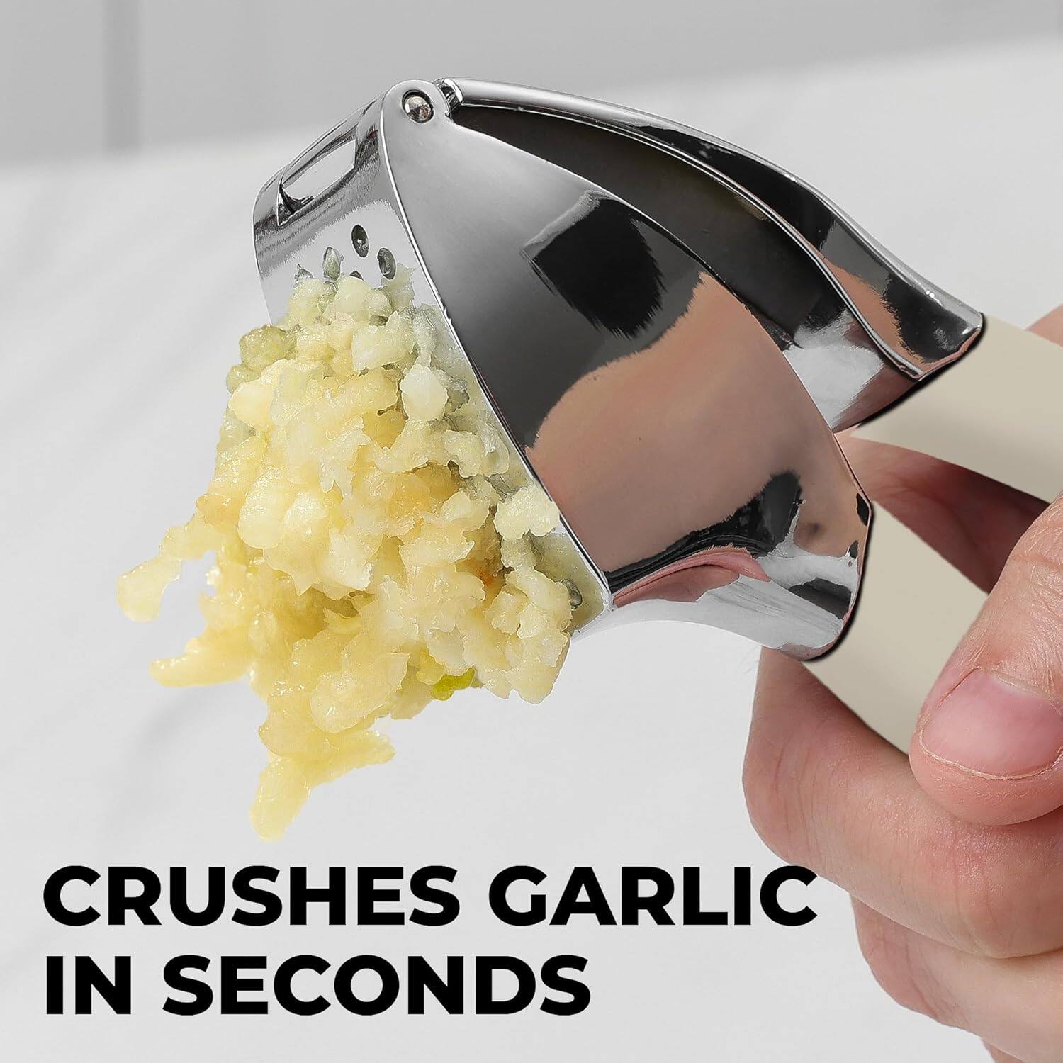 CRUSHES GARLIC IN SECONDS