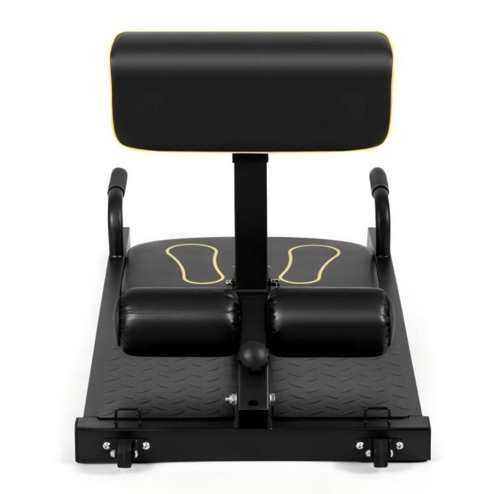 Angle. SKONYON - 8-in-1 Multifunction Home Gym Squat Machine - Black.