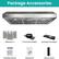 Package Accessories
- Baffle Filter x 3
- 6" Round Vent Adapter
- Rectangle Vent Adapter
- Installation Manual
- Hardware kit
- Remote control