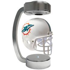 Front. Pegasus - Miami Dolphins Chrome Base Mini Hover Helmet - Teal.