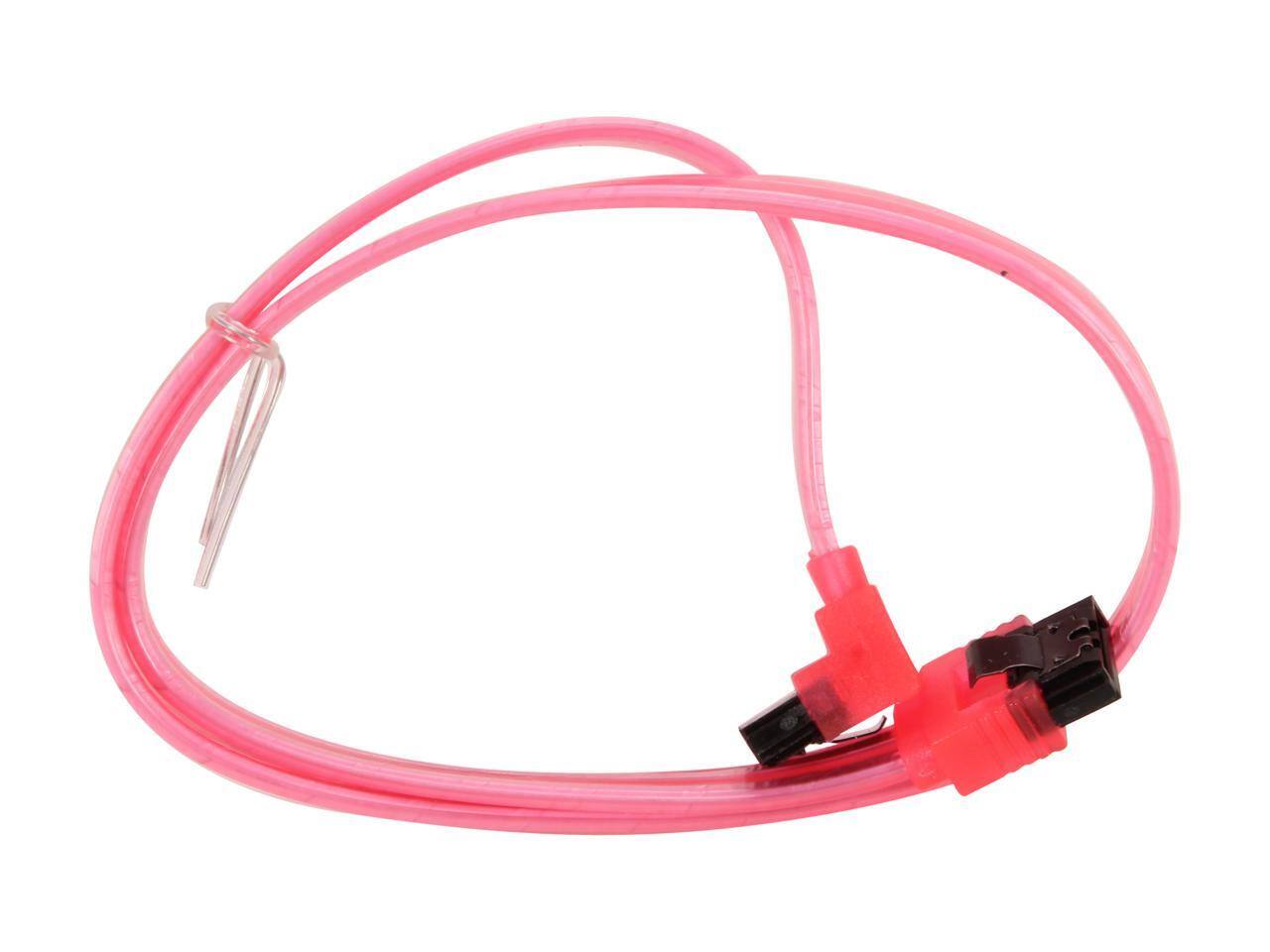 Alt View 1. Nippon Labs - Nippon Labs SATA3L1.5FT-90/180RD 1.5 ft. SATA III Cable w/ Locking Latch (90 degree to 180 degree) 1.5 feet- OEM.