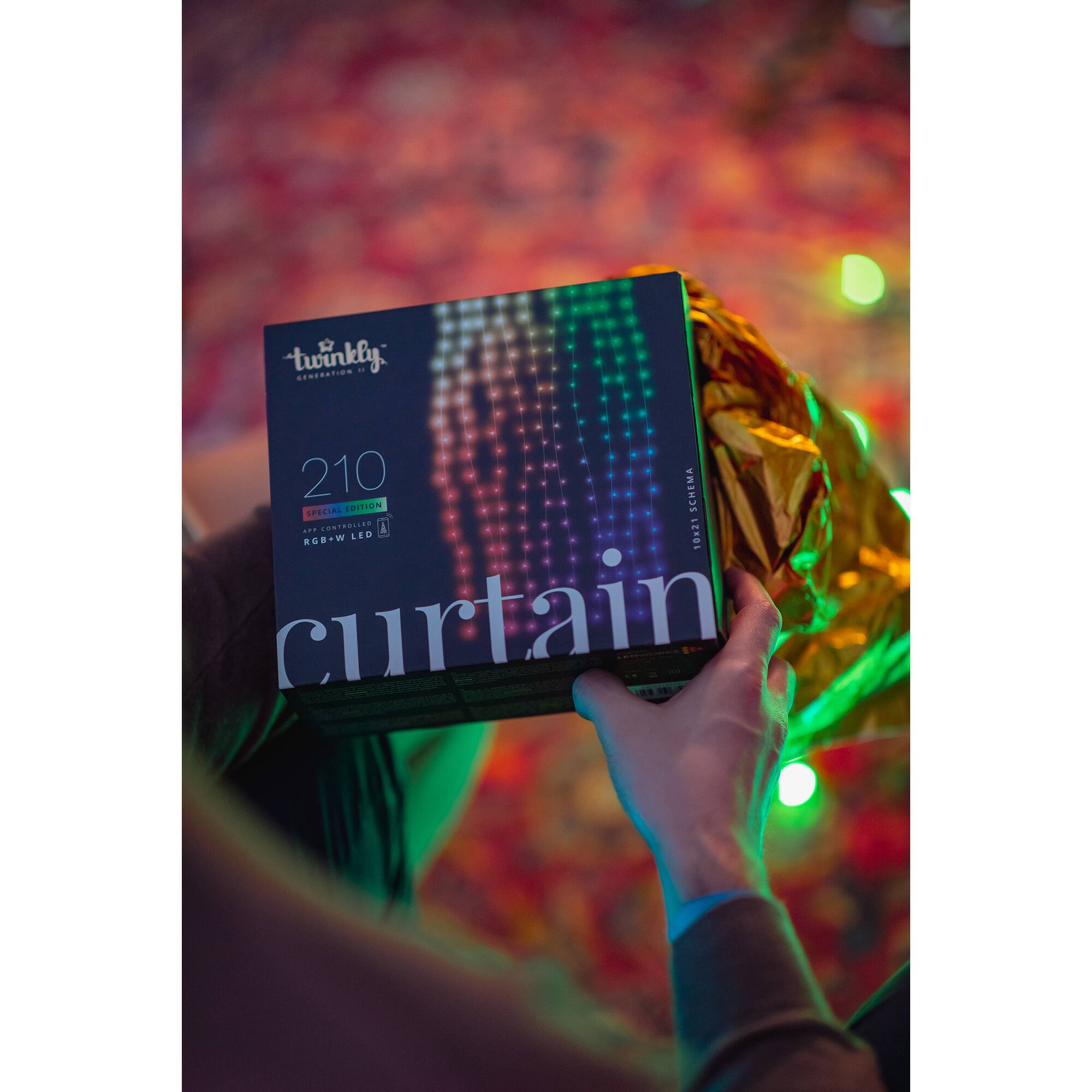Alt View 33. Twinkly - Smart Light Curtain 210 RGB + LED Generation II - Multi.