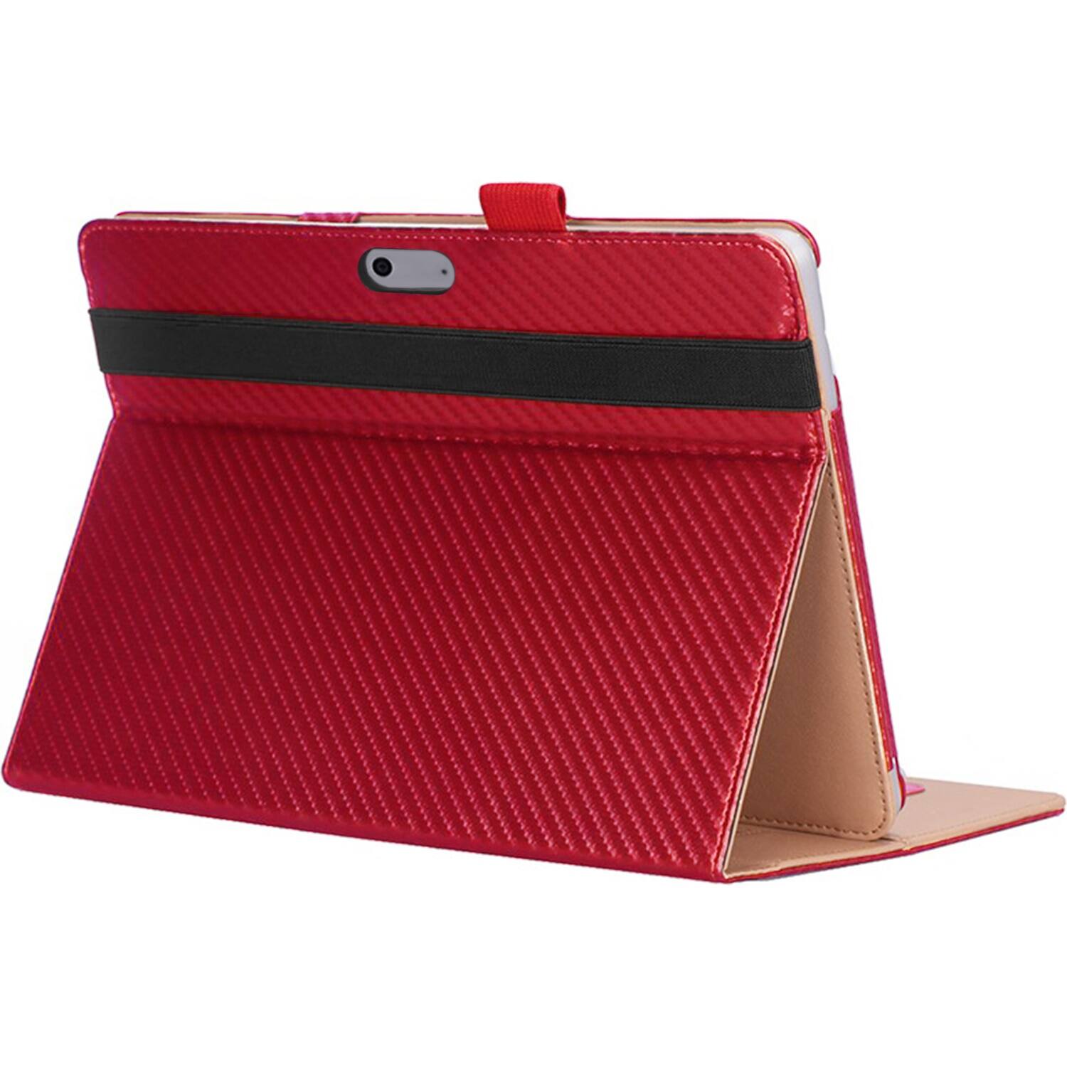 Alt View 11. SaharaCase - Bi-Fold Folio Case for Microsoft Surface Go 4 and Surface Go 3 - Red.