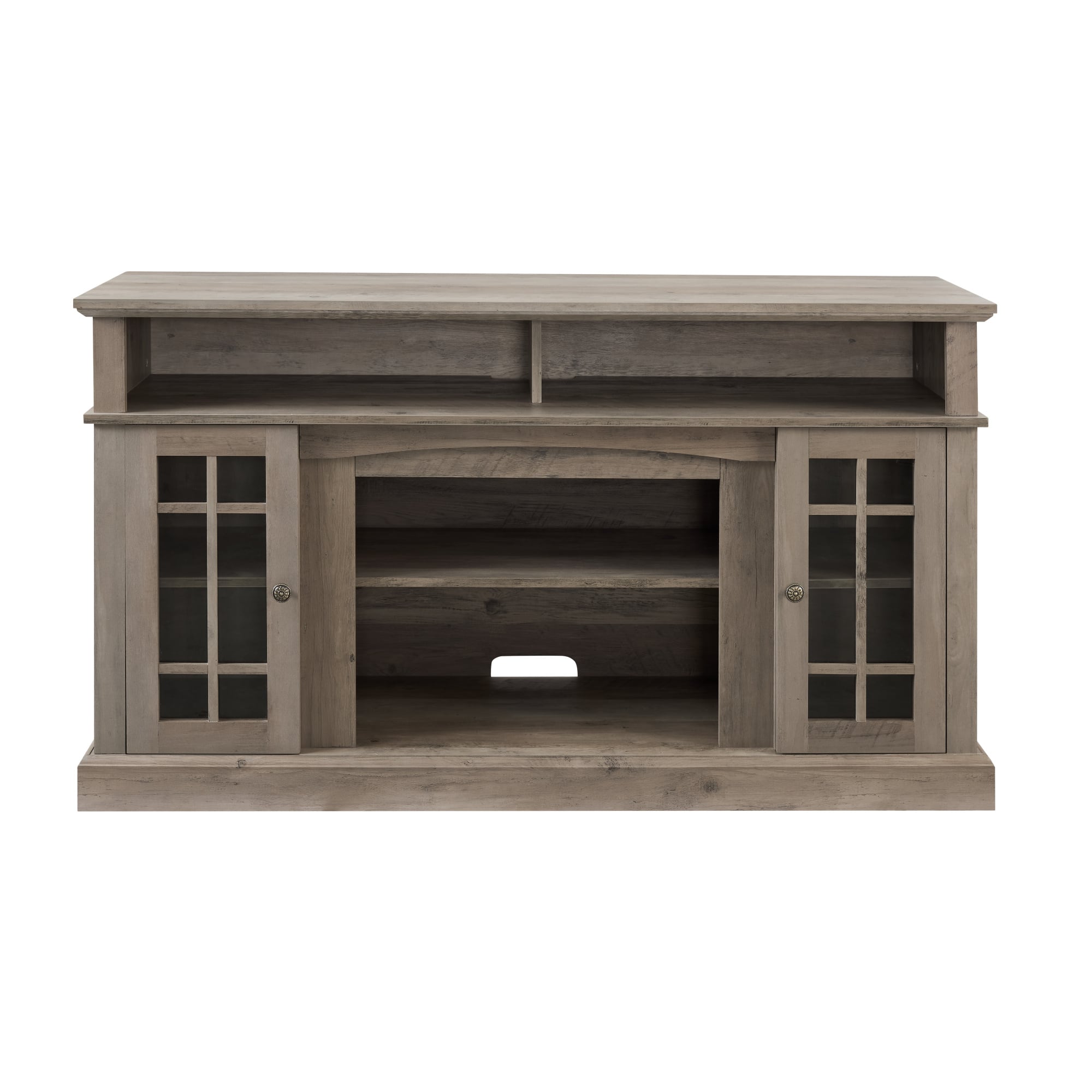 GOODSILO - Classic Modern Entertainment Console for Large Screen Televisions with Ample Storage and Cable Management - Gray Wash