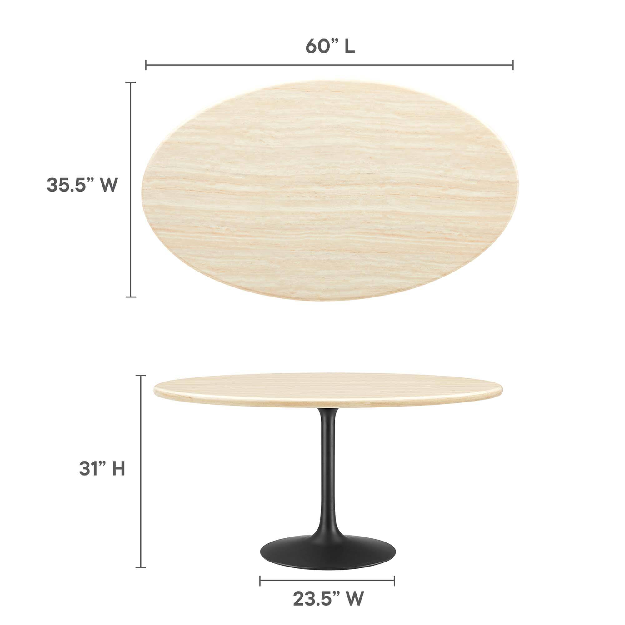 60" L  
35.5" W  
31" H  
23.5" W